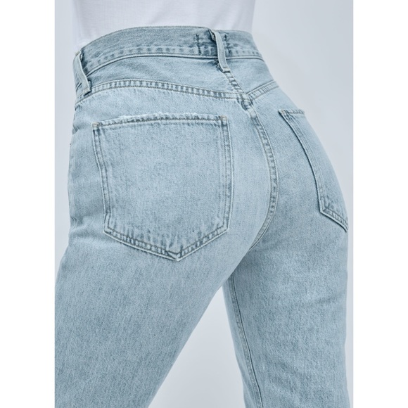 Agolde Riley High Rise Straight Crop Jeans in Shatter, Size 31, NWOT - Picture 11 of 16